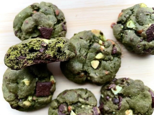 Matcha Chocolate Chip Cookies, Gluten-Free, Vegan - Be Tea Company