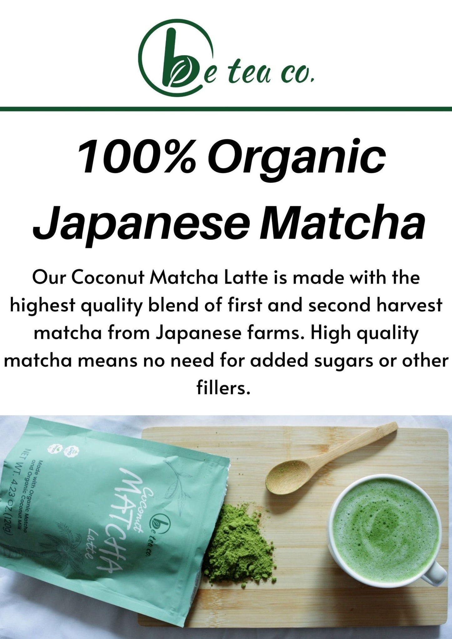 Coconut Matcha Latte | 24 Servings - Be Tea Company