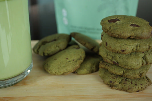 Crispy Matcha Chocolate Chip Cookies - Be Tea Company